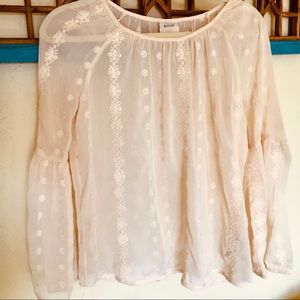 2/$20 🎈Knox Rose long sleeve gauzy boho top size xs